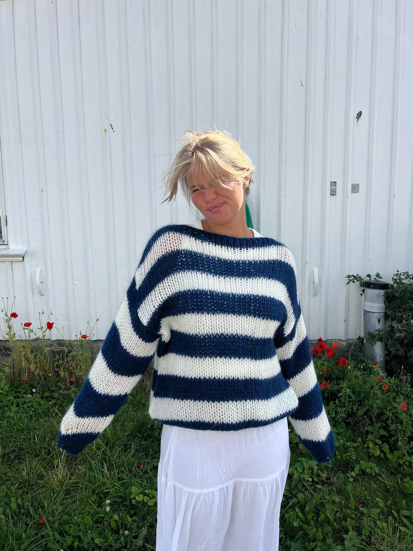 Anna Olympia Knit - NavyStriktrøjerinjainja