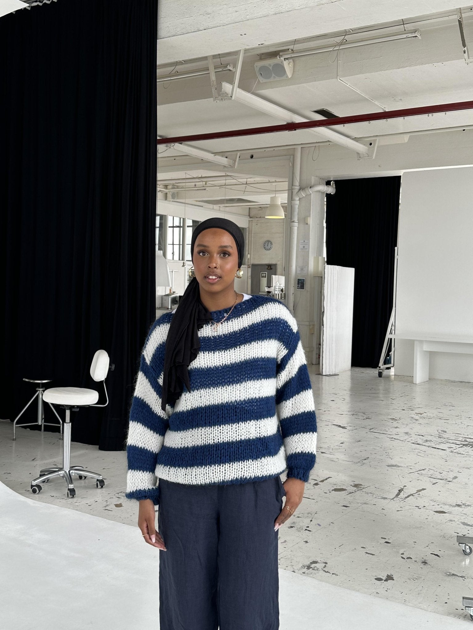 Anna Olympia Knit - NavyStriktrøjerinjainja